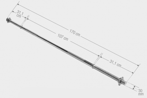 Gryf Gwiazdkowy 170 cm Prosty