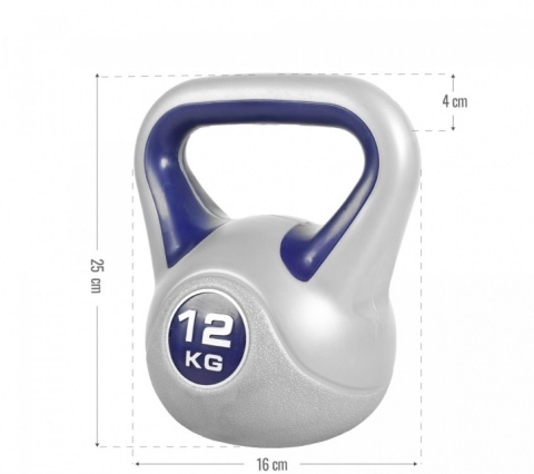 Kettlebell Winylowe kontrast 12kg