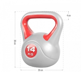 Kettlebell Winylowe kontrast 14kg