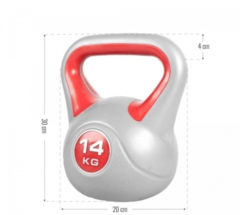 Kettlebell Winylowe kontrast 14kg