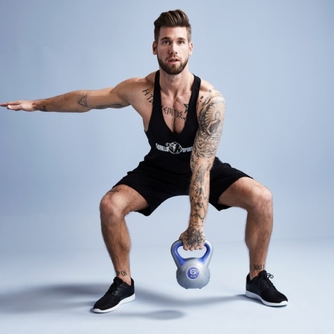 Kettlebell Winylowe kontrast 16kg