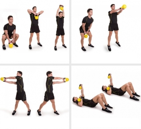 Kettlebell Winylowe kontrast 6kg