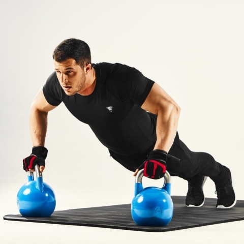 Kettlebell turniejowy niebieski 12 kg