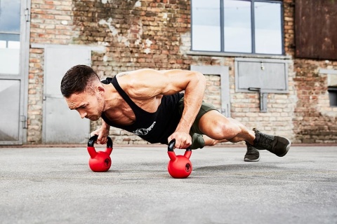 Kettlebell z gumową powłoką 2kg