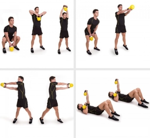 Kettlebell z gumową powłoką 32kg