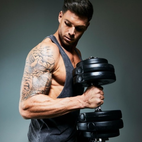 2x10 kg Zestaw Hantli Winylowych
