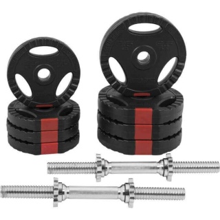 2x10 kg Zestaw hantli winylowych Gripper