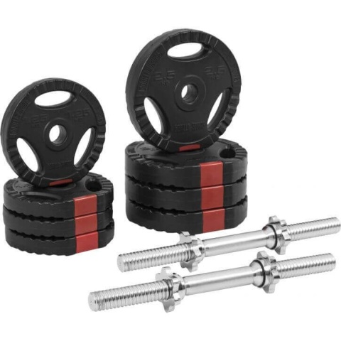 2x10 kg Zestaw hantli winylowych Gripper