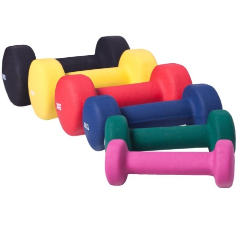 4 kg (2x2,0) Neoprenowe Hantle Gimnastyczne (niebieskie)