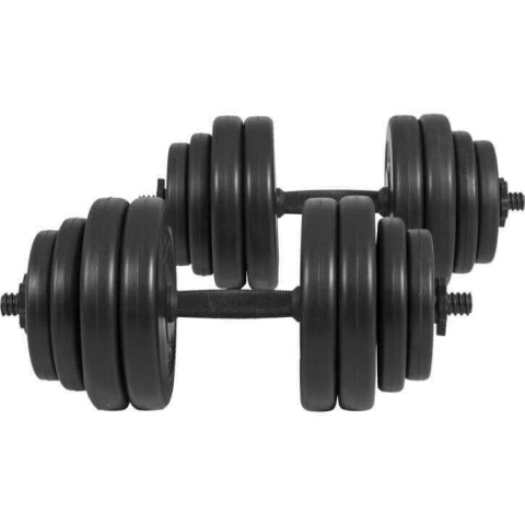 E-Series zestaw hantli 25mm winylowych krótkich 30kg
