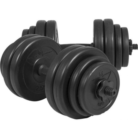 E-Series zestaw hantli 25mm winylowych krótkich 30kg