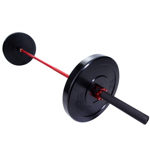 Gryf Olimpijski 50/51 mm czerwony 220 cm