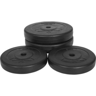 E-Series zestaw sztanga łamana 25mm z obciążeniem winylowym 30kg