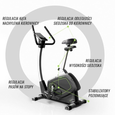 Rower magnetyczny Christopeit ECO 1000 z generatorem prądu