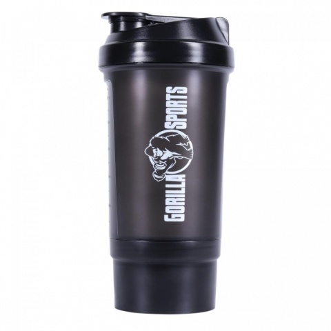 Shaker 500ml czarny z przegrodą