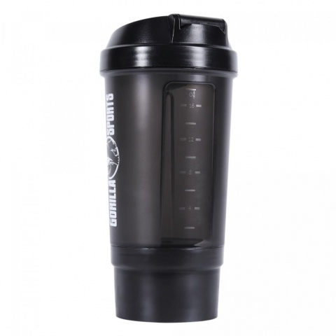 Shaker 500ml czarny z przegrodą