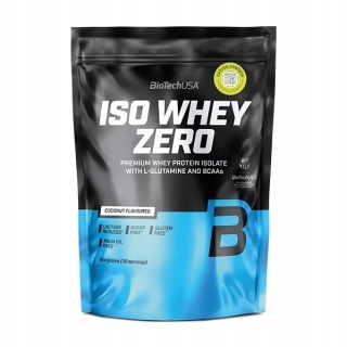 BioTech USA Iso Whey Zero białko smaku kokosowym 454 g