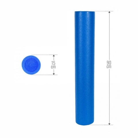 Roller do pilatesu 90x15 cm Gorilla Sports granatowy